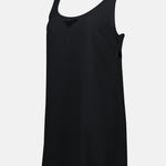 Sleeveless Ribbon-Tie Shift Dress