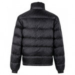 Oblique Quilted Down Jacket – Black