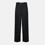 Wide-Leg Tailored Trousers