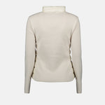 Cream Padded Knit Sleeve Jacket
