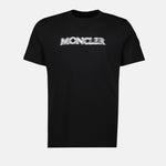 Black Blurred Logo T-Shirt