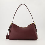Aimée Leather Shoulder Bag (Burgundy)