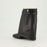 Shark Lock Wedge Boots