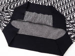 Oblique Wool Knit Polo Shirt – Black & Grey