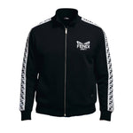 Men’s Premium Black Track Jacket – Athletic Fit with Designer Sleeve Detail