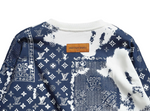 LV White Monogram Bandana Print Sweatshirt