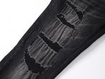 Hollywood Distressed Black Denim Jeans