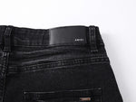 Hollywood Distressed Black Denim Jeans