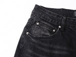 Hollywood Distressed Black Denim Jeans