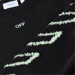 Diagonal Arrow Crew Neck Jumper