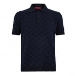 GG Monogram Cotton Silk Polo Shirt