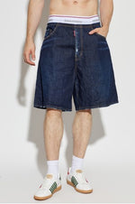 Men’s Navy Blue Denim Shorts