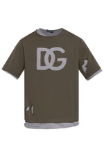 Men’s Green Double-Layer T-Shirt