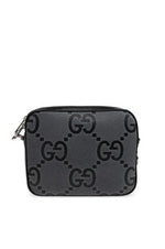 Grey Jumbo GG Small Shoulder Bag