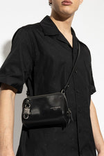Black "Lock" Shoulder Bag