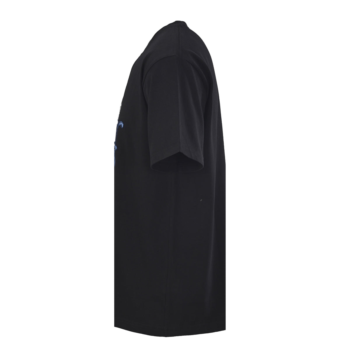 Black T-Shirt with Blue Logo