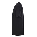 Black T-Shirt with Blue Logo