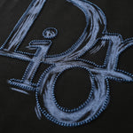 Black T-Shirt with Blue Logo