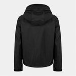Hooded Nylon Windbreaker Jacket – Black