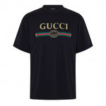 Logo Web Stripe Cotton T-Shirt