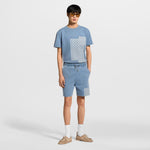 LV Knitted Patchwork Denim Shorts