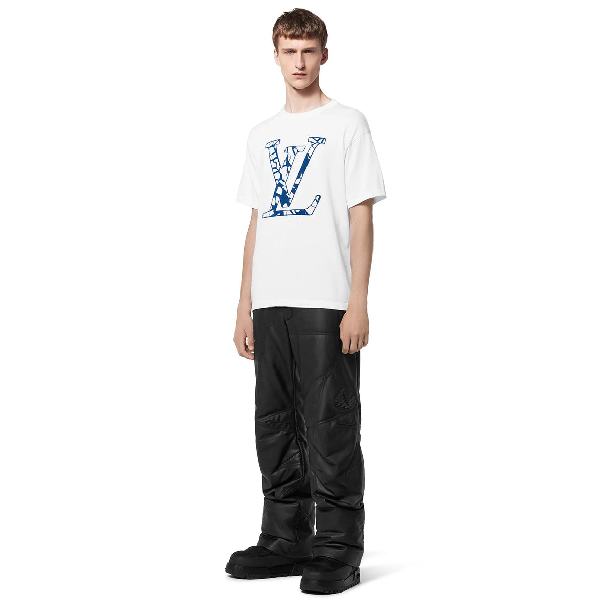 LV Ice Milk White Crewneck T-Shirt