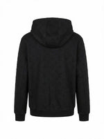 Premium Black Embossed Monogram Tracksuit Set