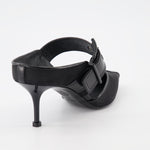 Punk buckle mules