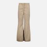 Wide-Leg Tailored Chino Trousers
