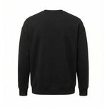 Black Distressed Logo Crewneck Sweatshirt
