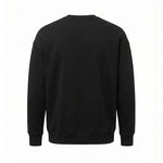 Black Distressed Logo Crewneck Sweatshirt