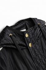 Oblique Hooded Windbreaker Jacket with Signature Sleeve Bands