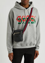 Supreme Mini Crossbody Bag with Web Strap (Black/Grey)