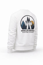 Grenoble Day-Namic Graphic Cotton Sweatshirt – White