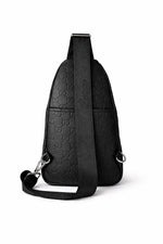 Embossed Leather Sling Bag (Black)