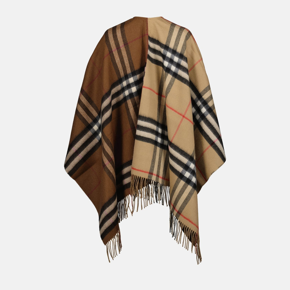 Checked poncho