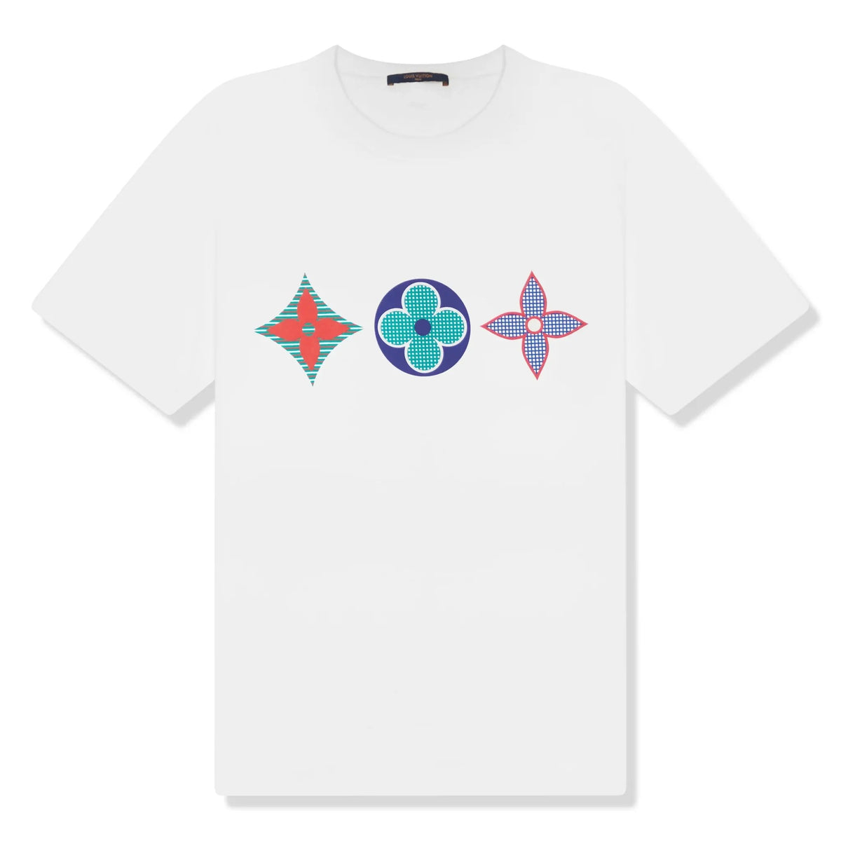 Monogram Printed Multi White T-Shirt