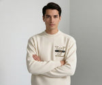 Monogram Applique Ribbed Sweater