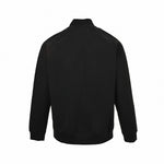 Oblique Zip-Up Tracksuit Set in Black & Beige