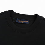 Multicolor Embroidered Monogram Crewneck