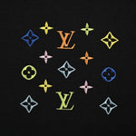 Multicolor Embroidered Monogram Crewneck