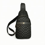 Embossed Leather Sling Bag