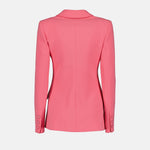 Pink Tailored Blazer with Teddy Bear Buttons