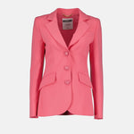 Pink Tailored Blazer with Teddy Bear Buttons