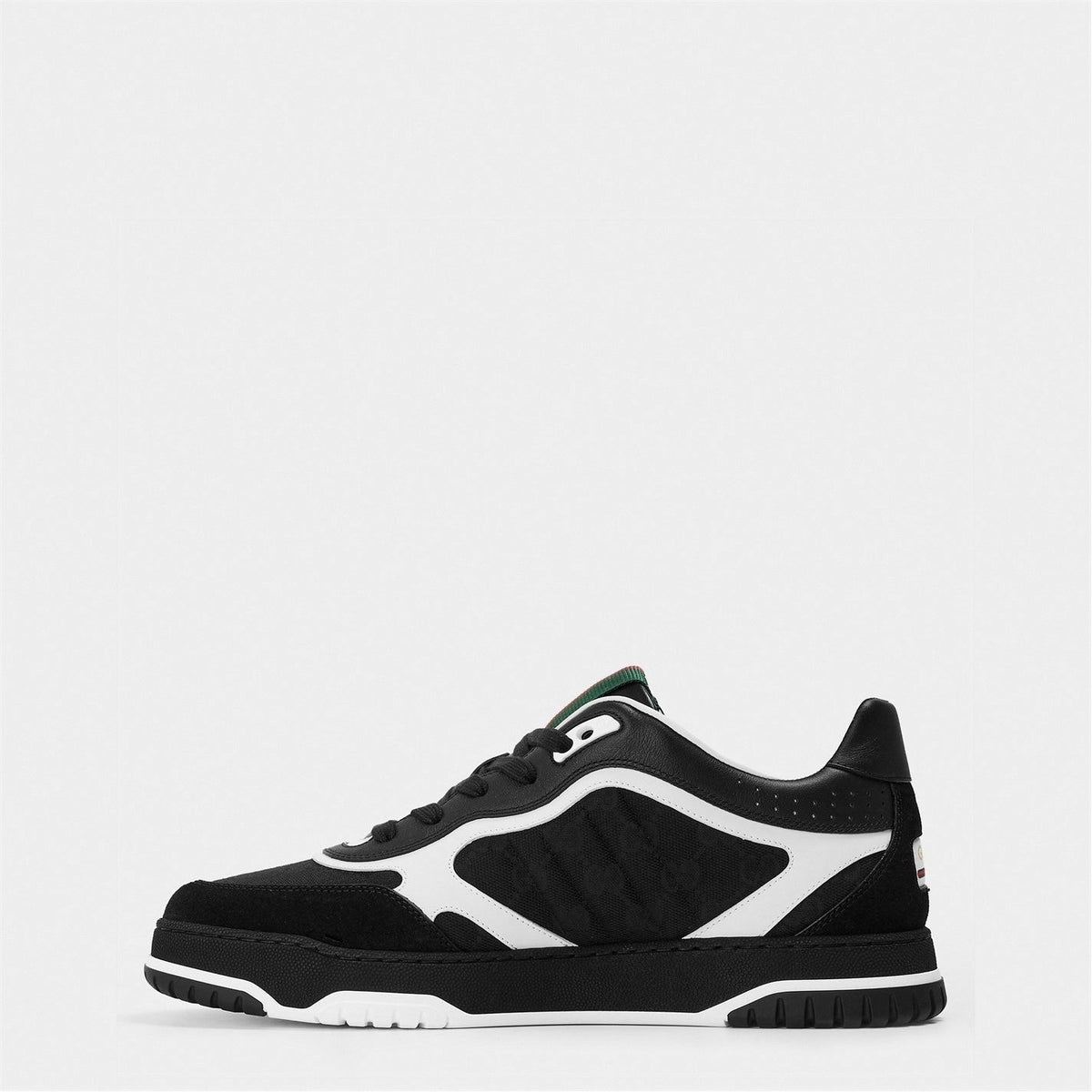 GG Re-Web Sneakers in Black and White