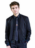 Gradient Cuff Wool-Blend Evening Cardigan