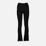 Ribbed Knit Flared Pants