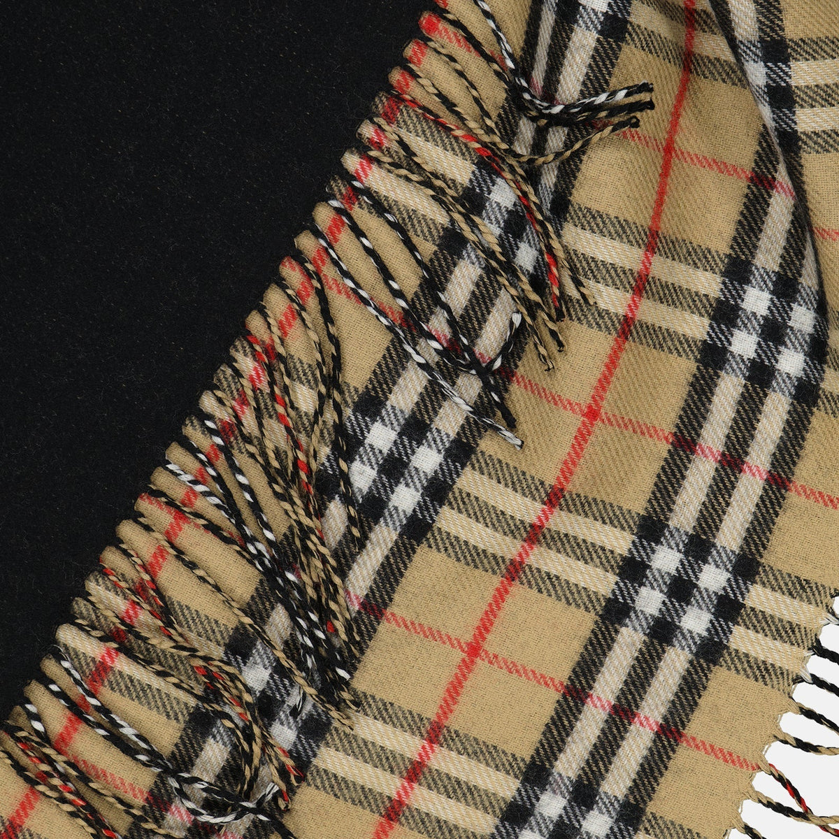 Black Wool Poncho