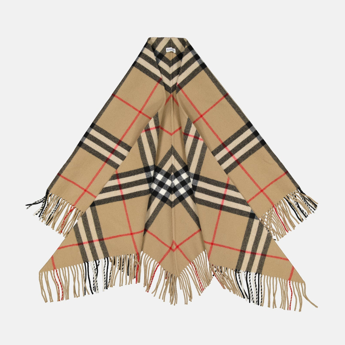 Checked Poncho