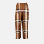 Check Wide-Leg Trousers